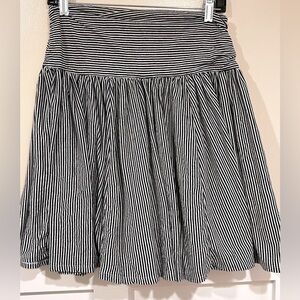 Striped Black and White Women's Skirt